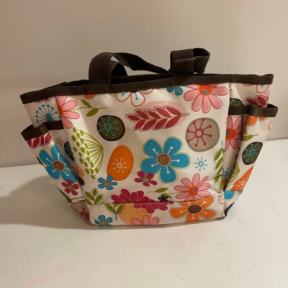 Thirty-One Floral Multi-Color Utility/Craft Bag (OY) - Picture 5 of 8
